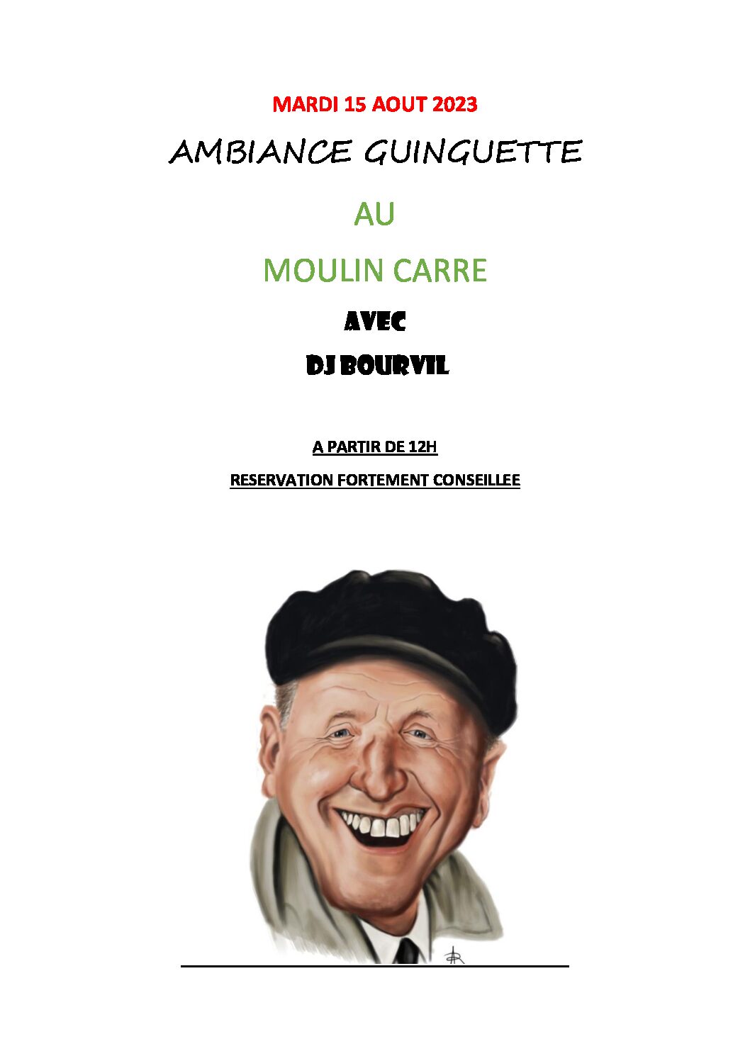 MARDI 15 AOUT 2023